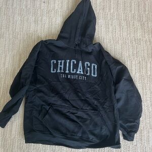 Black Chicago Hoodie